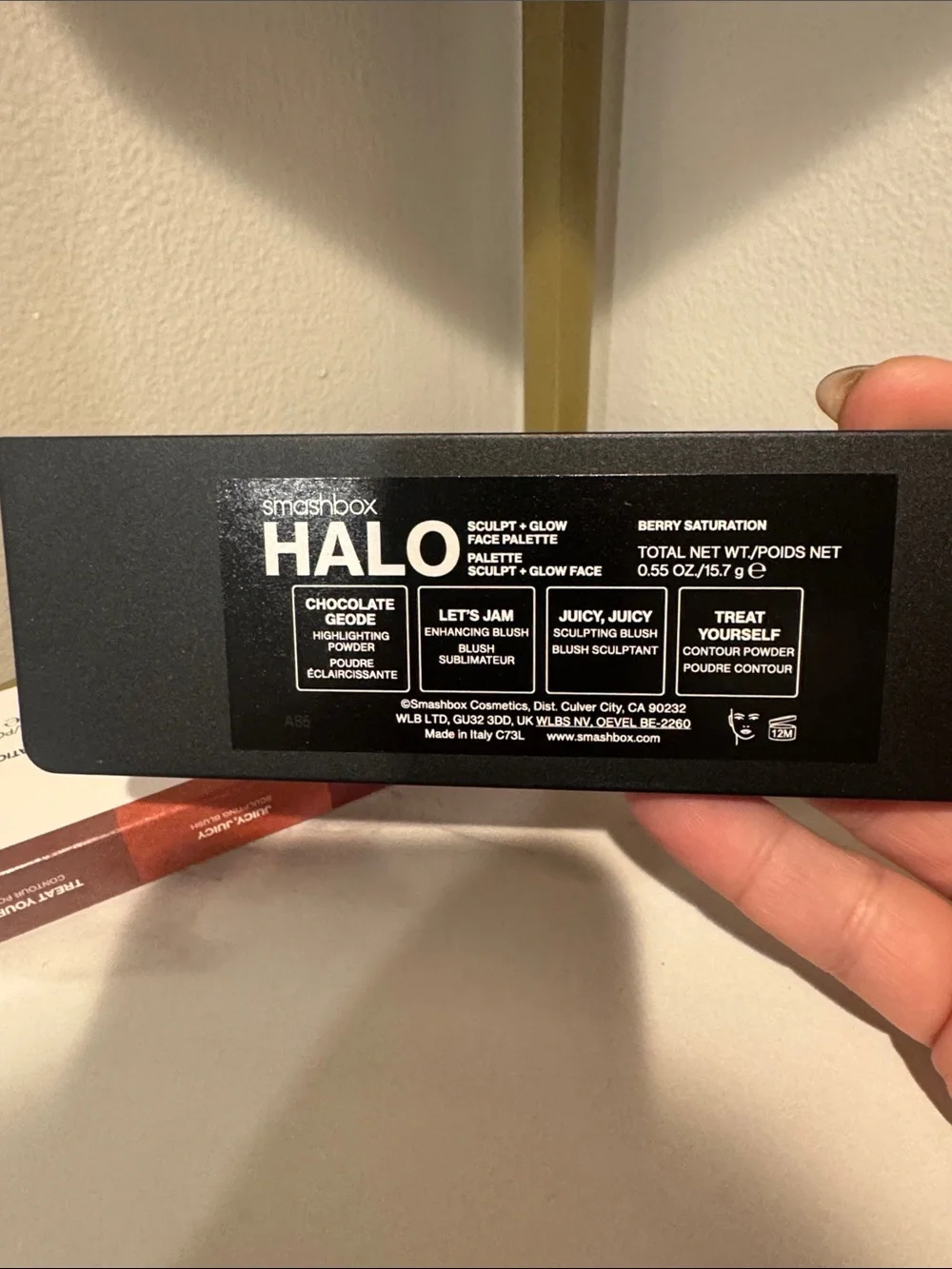 Smashbox Halo Sculpt + Glow Contour, Blush + Highlighter Palette With Vitamin E